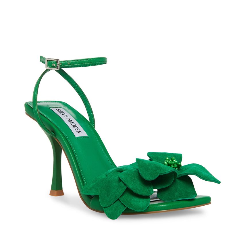 Green Steve Madden Amani Women's Heels Sandals | PH 7193HQP